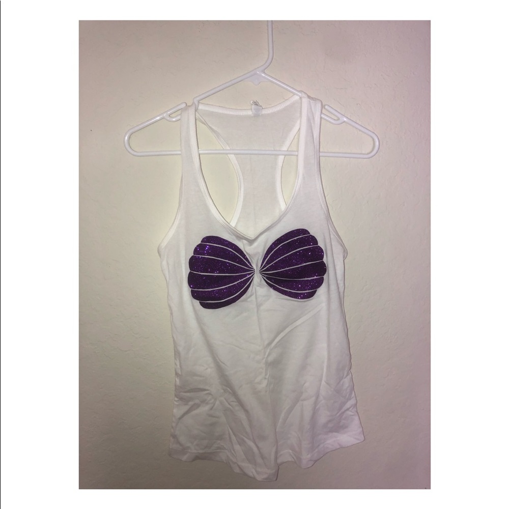 the little mermaid inspired shell top